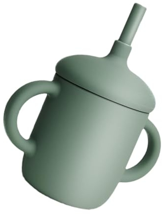 Generisch Straw cup for . Straw cup. The edge of learning is threaded and the lid is closed to prevent splashing water.