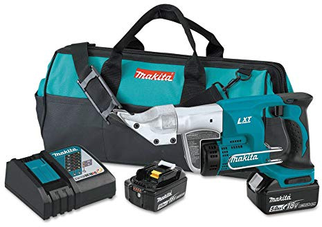 Makita XSJ01T Kit de cisaillement droit sans fil 18 V LXT Lithium-Ion calibre 18 (5,0 Ah),