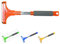 Raschiaghiaccio Deluxe Parabrezza Auto Larghezza Lama 10 cm Manico Alluminio Spugna