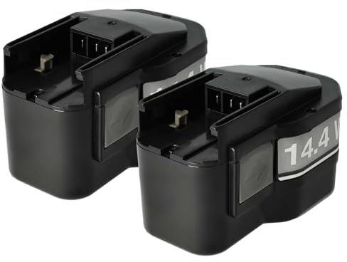 vhbw 2x batteria compatibile con Atlas Copco MXS14.4, BXS14.4, MX14.4, BX14.4, BXL14.4, B14.4, BF14.4 utensile elettrico (1500 mAh, NiMH, 14,4 V)