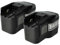 vhbw 2x batteria compatibile con Atlas Copco MXS14.4, BXS14.4, MX14.4, BX14.4, BXL14.4, B14.4, BF14.4 utensile elettrico (1500 mAh, NiMH, 14,4 V)