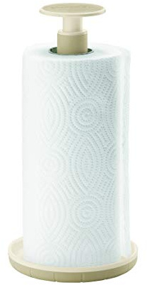 Guzzini Porta Rotolo Push&Stop Kitchen Active Design, Argilla Chiaro, 14 x h28 cm