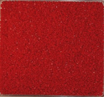 Eurosand PERLKIES farbig 1,2-1,8 mm (Dekosand, Farbsand grob) 1 kg. ROT -01