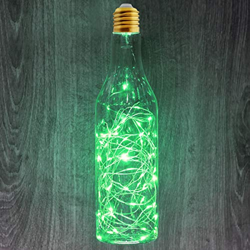 1w Green LED Fairy String Decorative Filament Light Bulb E27 Glass Bottle Festive Lamp