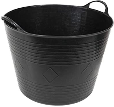 Floraworld 012238 GartenküBel Universal Classic 34-37 cm, Ø 46 cm, 40 Liter, schwarz