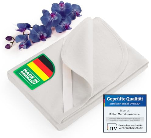 Blumtal® Premium Molton Matratzenschoner 120x200cm 100% Baumwolle im 2er Set - Oeko-Tex zert. Matratzenauflage 120x200cm - Matratzenschutz - geräuschlos & atmungsaktiv - Matratzenunterlage