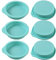 Newk Moules à gâteaux ronds en silicone, 6 paquets de moule en silicone antiadhésif pour la cuisson, les gâteaux, les muffins et les sous-verres en résine - 4 