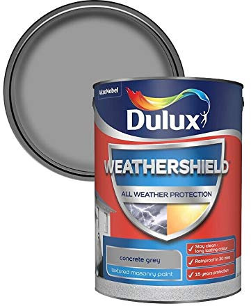 Dulux All Weather Protection Textured Masonry - 5L - Concrete Grey