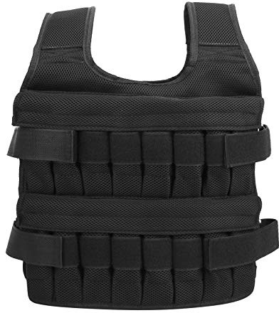 35 kg Sandsackweste Einstellbare Gewichte Weste Mesh-Weste für Krafttraining beim Laufen (Sand oder Stahl nicht enthalten)