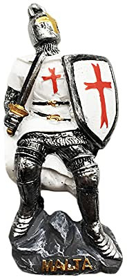 Malta Magnete da frigorifero 3D Warrior regalo souvenir, decorazione per casa e cucina, collezione Malta