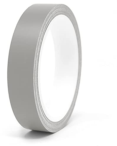 Finest Folia Ruban adhésif pour voiture, camion, moto et bateau, bandes latérales décoratives pour modélisme, loisirs créatifs, 10 m (gris moyen mat, 15 mm de largeur)