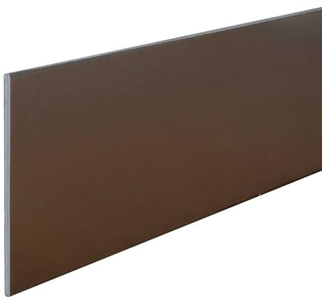 Sockelleiste | Aluminium | Edelstahl | Materialstärke 2 mm | Höhe 60 mm | Länge 2500 mm | Ungebohrt | Fußleiste | 1 Stück