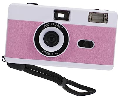 Caméra Argentique Réutilisable 35mm en Abs Flash Intégré | Batterie, Coloris Blanc, Compatible Pellicule 35mm, Format Compact pour Prise de Vue
