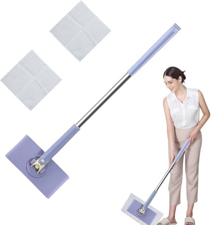 Trapeador de baño, trapeador de limpieza en seco, trapeador de piso de madera dura, trapeador seco y húmedo, juego de fregona de limpieza para suelos de madera dura laminada