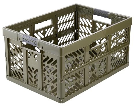 keeeper BEN Professional Boîte pliante avec poignées souples 45 L, Olive