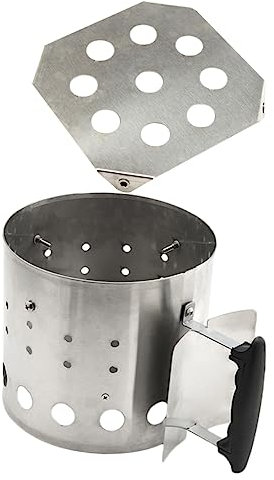 Toddmomy Charcoal Bucket for Outdoor Grill Fire Starting Tool Chimney Starter Ignition Barrel Bbq Ignition Barrel Suitable for Outdoor Barbecue Tool Camping Cooking for Flower Pots