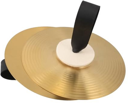 Milisten Platillos Metálicos Mini Instrumento De Percusión Portátil Para Platillos De Dedo Para Bandas Escolares