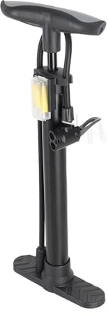 Kustimantu Pompa per bicicletta - Gonfiatore manuale esterno per pneumatici,Pompa portatile ad alta pressione 11 bar per biciclette monopattini e palloncini, ideale per campeggio e attività all'aperto