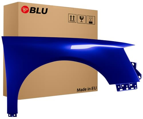 BLU Premium Kotflügel Passend für VW Volkswagen Passat B6 LC5E Rechts Blau | 2005-2010 | Vorderseite Vorne | Verzinkt & Lackiert | Einbaufertig