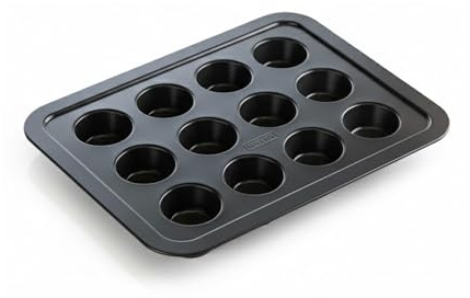 Tala Blake & Bull Design emaillierte Muffinform für 12 Muffins, handelsübliche Qualität, AGA-sichere Backform, antihaftbeschichtet und schnell zu lösen, PFOA- und BPA-frei, Maße: 44 cm x 34 cm