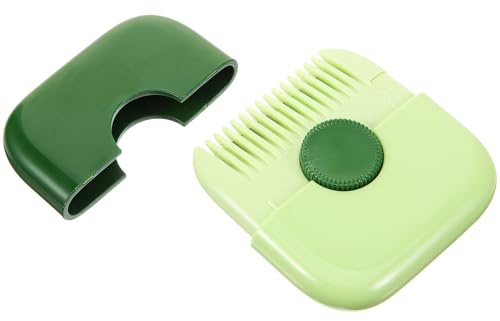 VALICLUD Tondeuse Cheveux Manuelle pour Femmes Peigne Rasoir les Fourches Outil de Coupe Pratique et Sécurisé pour Pointes Fendues Design Simple et Vert Avocat