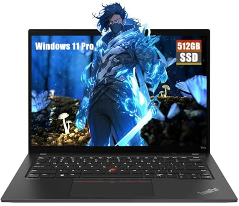 Lenovo ThinkPad T14s Gen 1 Laptop, 14 Pollici FHD Notebook, Intel Core i7-10610U, 32GB RAM, 512GB SSD, Tastiera Giapponese QWERTY, Webcam, Windows 11 Pro (Ricondizionato)