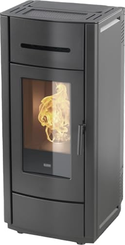 Stufa a pellet Klover mod. Kros 80s (Nero Opaco)