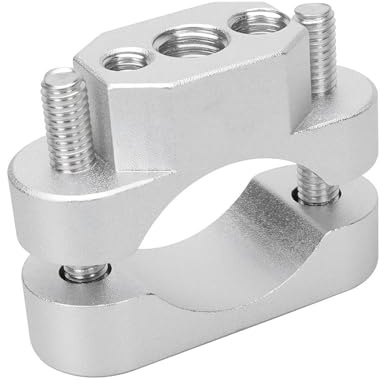 Risers Styre Motorcykel Universal 22-32 Mm Motorcykelstyre Stötfångarfäste Hållare Klämma För Spotlight Dimma Blinkers Motor(Sliver x1)
