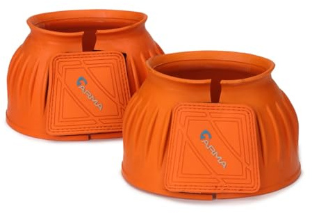 Shires ARMA Touch Close Over Reach Boots Full Size Orange
