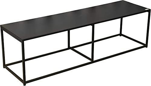 Urban Living Madison Meuble TV en Metal Noir 140X40XH40CM