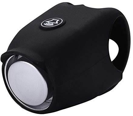 Campanello Elettrico per Bicicletta Accessori per campanelli per Manubrio della Bici Allarme Manubrio per Ciclismo all'aperto (Nero)