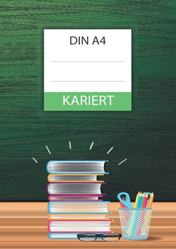 DIN A4 KARIERT: XXL NOTIZBUCH - 120 karierte Seiten - Schreibheft für die Schule, Uni & Arbeit - für Notizen, Zeichnungen, Skizzen, Hausaufgaben - ... Studenten & Lehrer, Jugendliche & Erwachsene