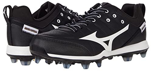 Mizuno Män 320639.9000.04.0550 9-Spike Advanced Finch Elite 5 damer softball-dubbar av TPU, svart/vit, 5,5