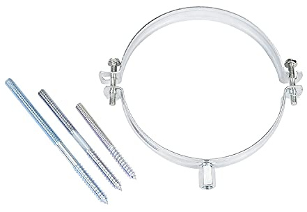 Fumio Ofenrohrhalter Rohrhalter Rohrschelle Halter Ofenrohr Galvanisiert (100 mm)