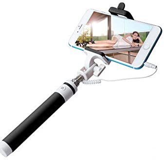 K-S-Trade Qualitativ & Innovativ Selfie Stick Für Samsung Galaxy A13 Selfiestick Kabelgebunden Monopod Mit Kabel Stab Stange Selfportrait