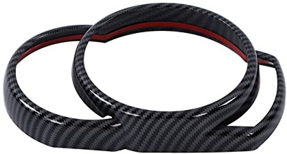 Carbon Fibre Speedometer Cover Trim, Auto Interior Carbon Fiber Cover Trim Dashboard Panel Frame Cover Trim for F54 F55 F56 F57
