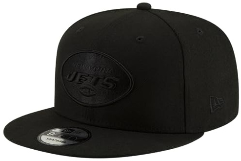 New Era NFL 9FIFTY Snapback Cap, Black on Black, Verstellbar, Einheitsgröße, Schwarz, Einheitsgröße
