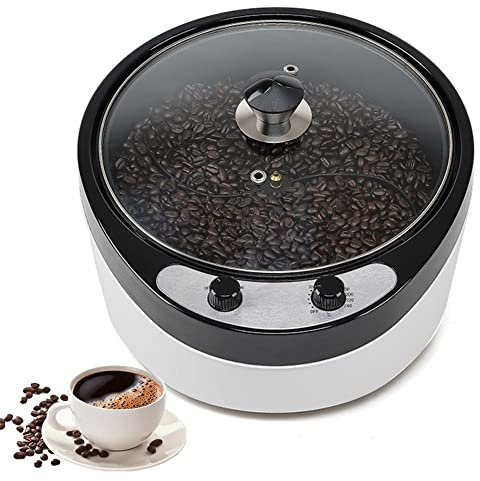 Máquina Comercial, Tostador de Granos de café Profesional de 1800 W, Tostador de café eléctrico de 800 g, Temperatura Ajustable de 0-240 ℃, Superficie Inclinada de 45 °, Tostador d
