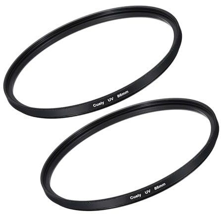 sourcing map UV Lens Filter Camera Protection Filter with Multi-Layer Coatings 86mm HD Hydrophobic Scratch Resistant for Camera Photography Lens 2 Pcs