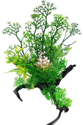 Swell Astragalus Combination On Dead Wood Artificial Plant Aquarium Décor