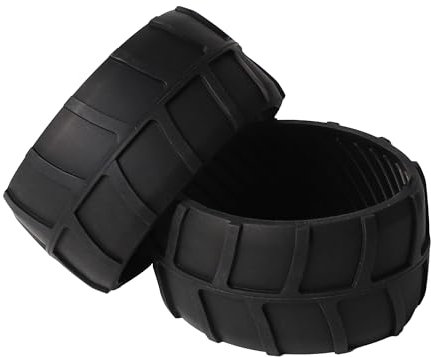 stonenect Radschutz aus Gummi, kompatibel mit Worx Landroid Roboter-Rasenmäher, Vorderrad-Roboter S300 WR130E, M500 WR141E, M500 Plus WR165E, M700 WR142E, M1000 WR143E, 2 Stück