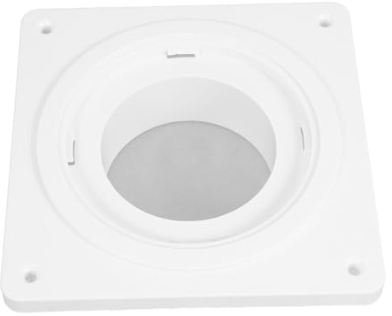 Plastic Dryer Vent Connector Kit White round Wall Plate | Twist Lock Fitting, Leakproof Flexible Design, for Exhaust Hose and Dryer Use, Easy Installation
