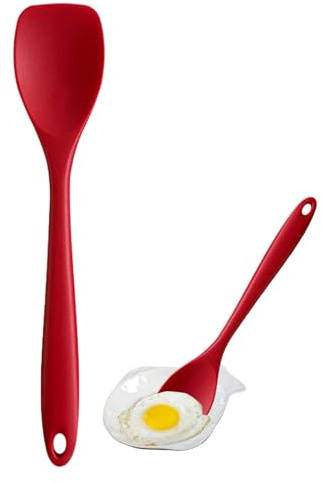 Cucchiaio da insalata in silicone, spatola in silicone flessibile e facile da usare Spatola in silicone resistente al calore Spatola da cucina ad alta temperatura Spatola da miscelazione per insalata