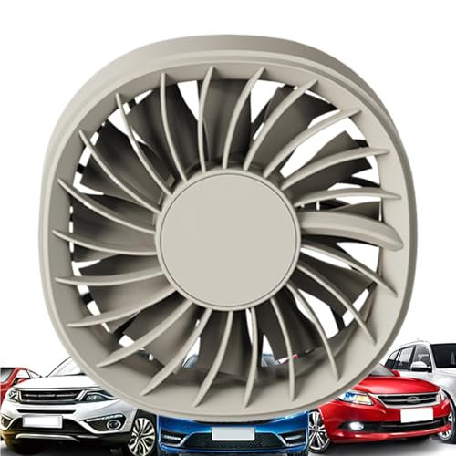 Dtaigou Ventilator für Auto | Fahrzeuglüfter | USB-Auto-Lüftung, leistungsstark, 3 Geschwindigkeiten mit farbigen Lichtern, tragbarer Kühler für Auto, LKW,