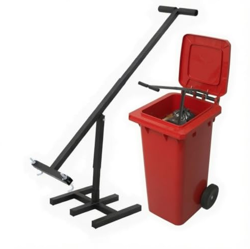 Wheelie Bin Compactor, Manual Rubbish Press, General Waste Compactor, Bin Booster 240L