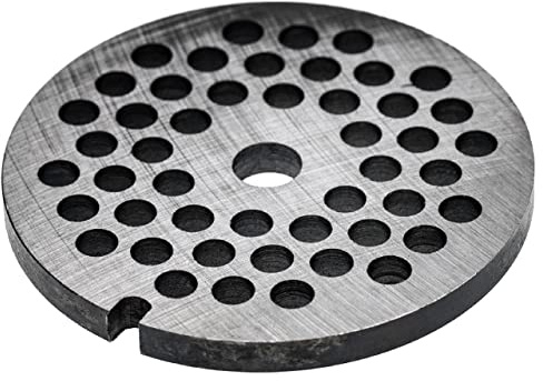vhbw Grille taille 32 compatible avec Fama hachoir à viande | Diamètre des trous 8mm, trou central 13,4mm, acier