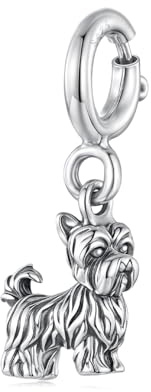 Hund Anhänger Elefant Öffnung Schnalle Hamster Charms DIY 925 Sterling Silber Perlen passen Liebe zu Papier Clips Armband passen Pandora Armband für Frauen