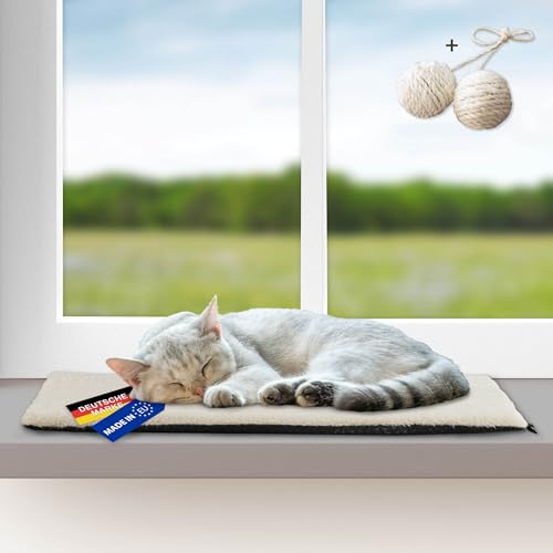 Rohrschneider Katzen Fensterliege, selbstwärmend, 2 Größen, (beige, Gr. 1)