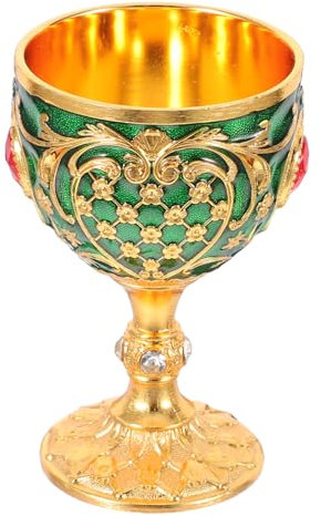 SOLUSTRE Copa De Bebida Europea, Cáliz Vintage, Copa De Cóctel Retro, Cuenco Budista para Ofrendas De Agua, para Fiestas Familiares, Bares Y Decoración del Hogar.