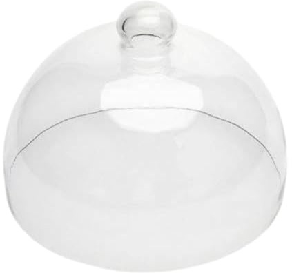 Generic Copertura Trasparente per Torta, Coperchio per Torta, Cupola Rotonda per Esposizione di Torte, Campana per Esposizione di Dolci per Feste E Festività, 17.5x25.5 Cm
